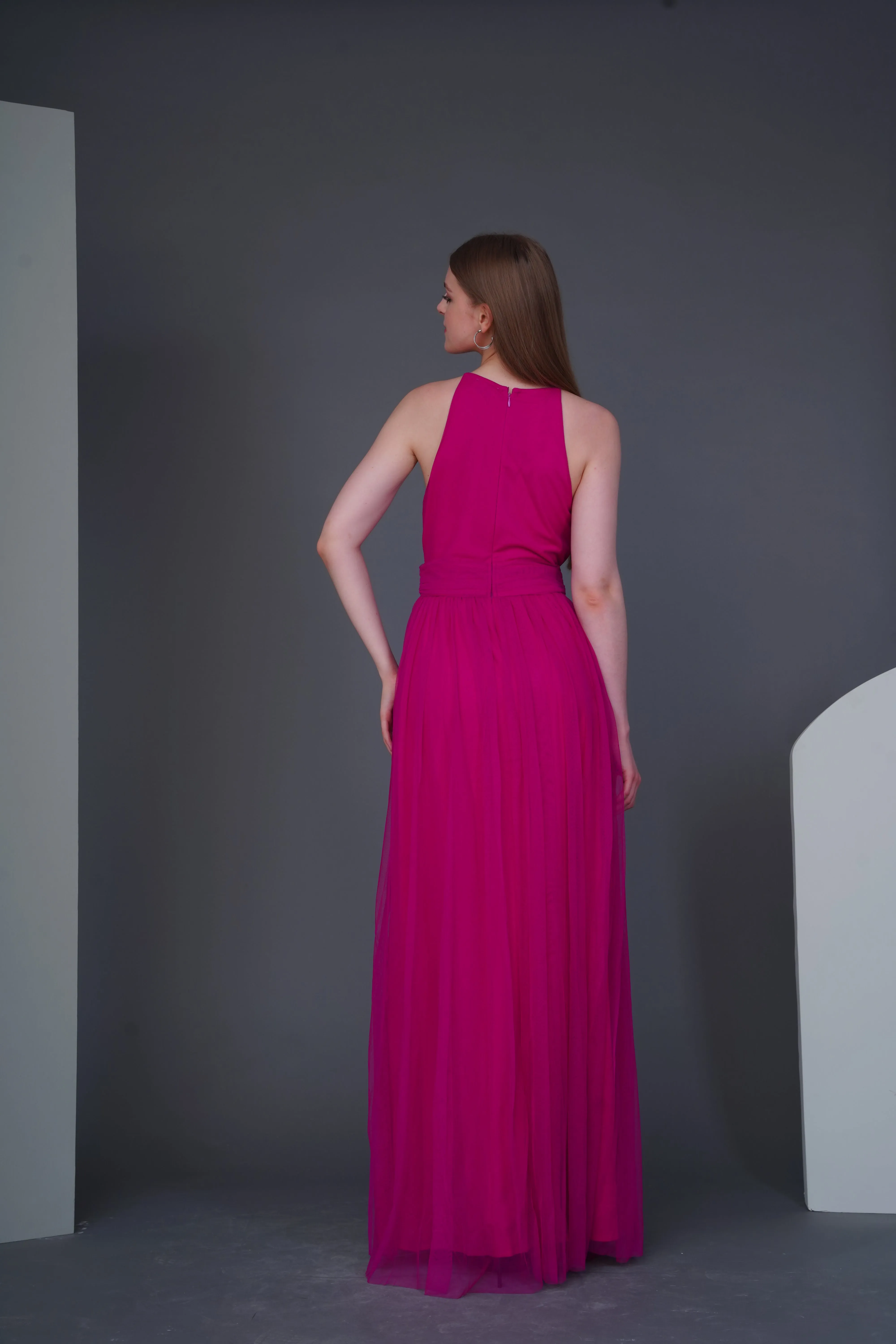 Alicia Bright Pink Maxi Dress