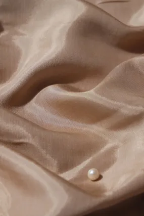 Beige Dyed Muslin Fabric