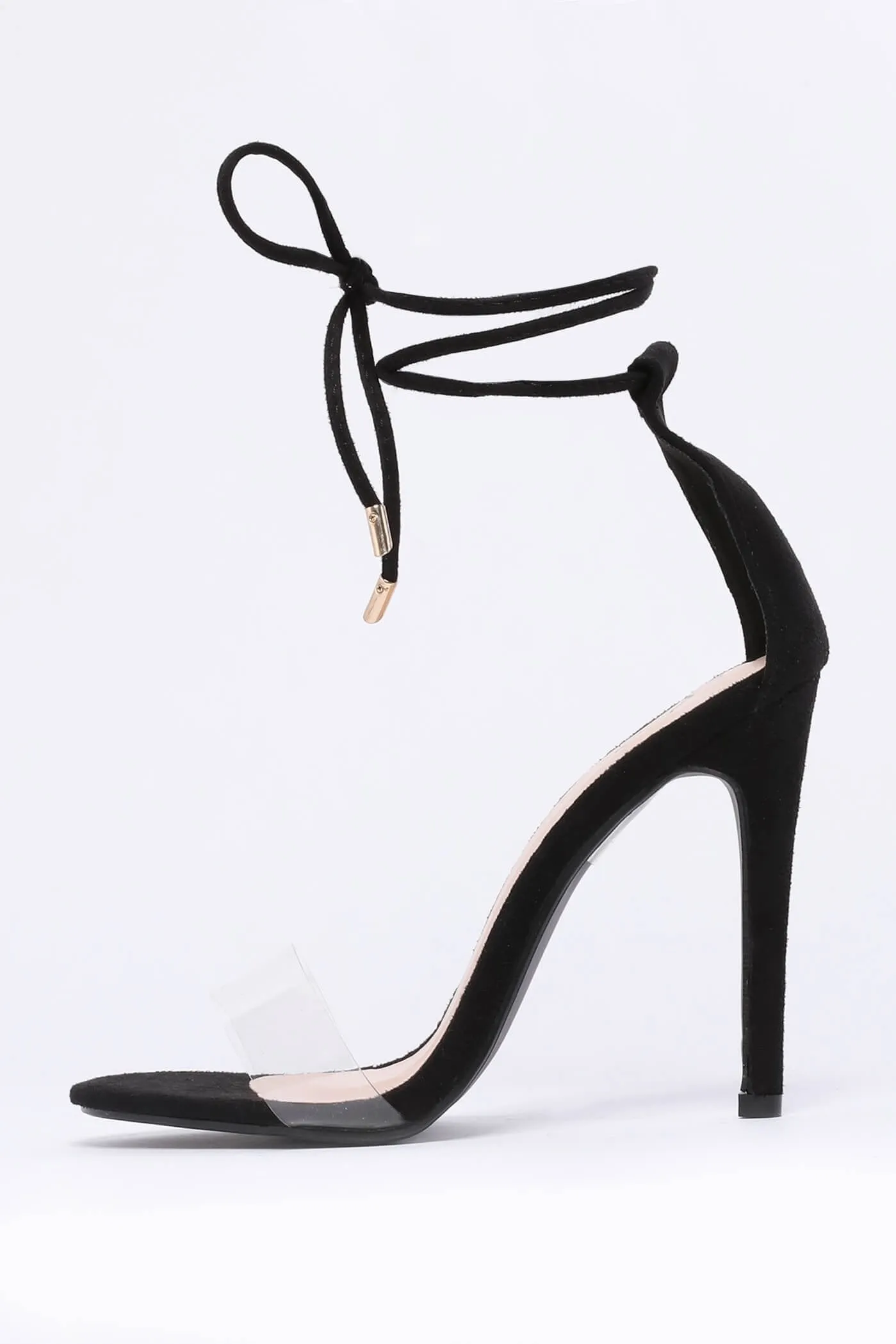 Black Strappy High Heel Sandal