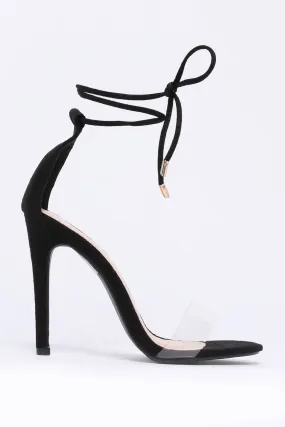 Black Strappy High Heel Sandal