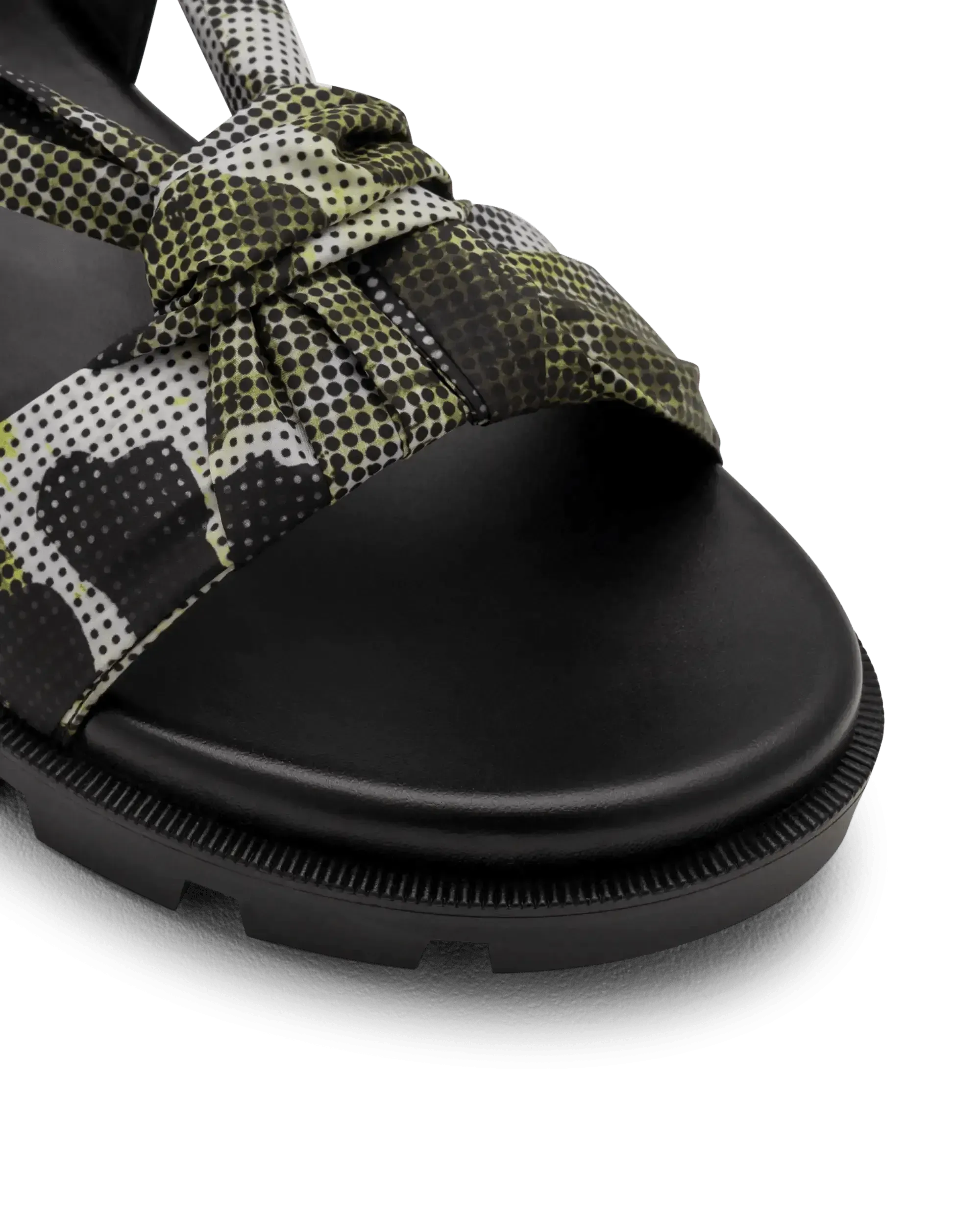 Camouflage Wrap-Tie Sport Sandals