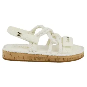 CHANEL ESPADRILLE ROPE SANDALS