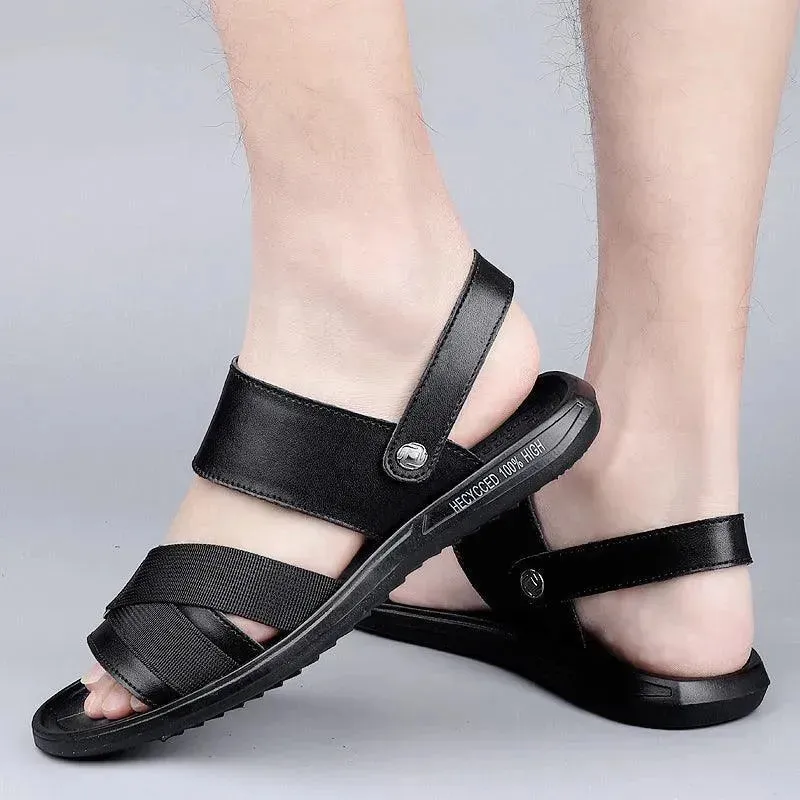 Concise Leather Sandals