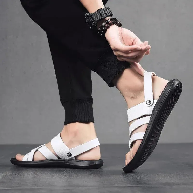 Concise Leather Sandals