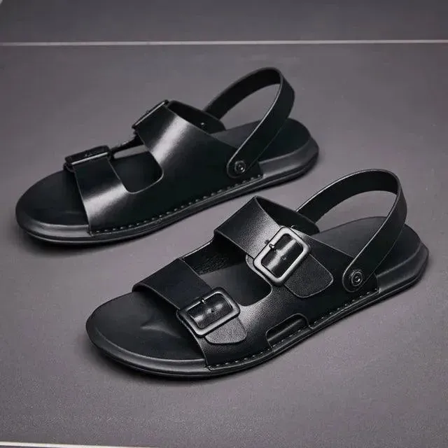 Concise Leather Sandals