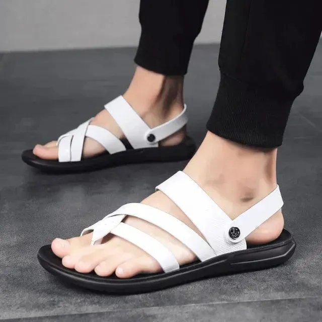 Concise Leather Sandals