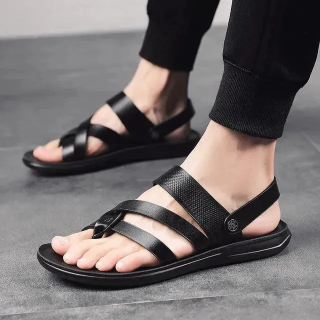 Concise Leather Sandals