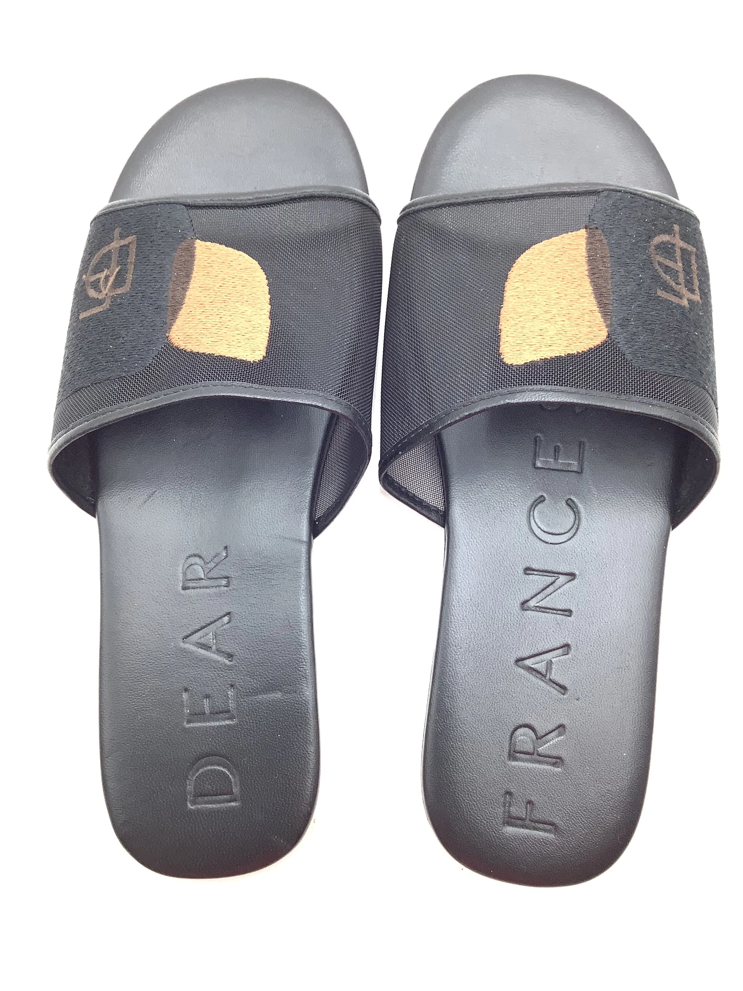 Dear Frances Women's Sandal Black Slide On Lounge Size: EU 38 US 7.5