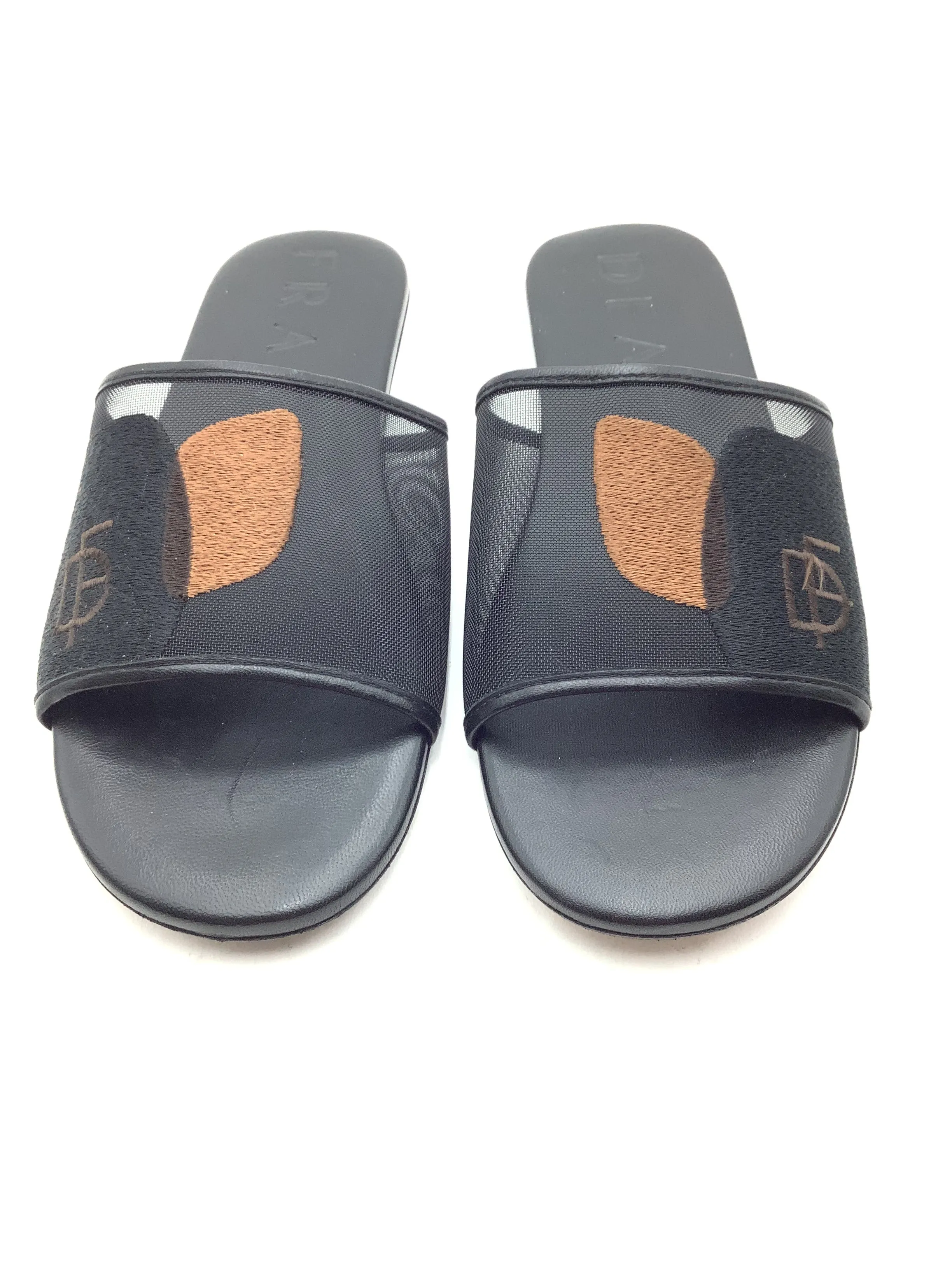 Dear Frances Women's Sandal Black Slide On Lounge Size: EU 38 US 7.5