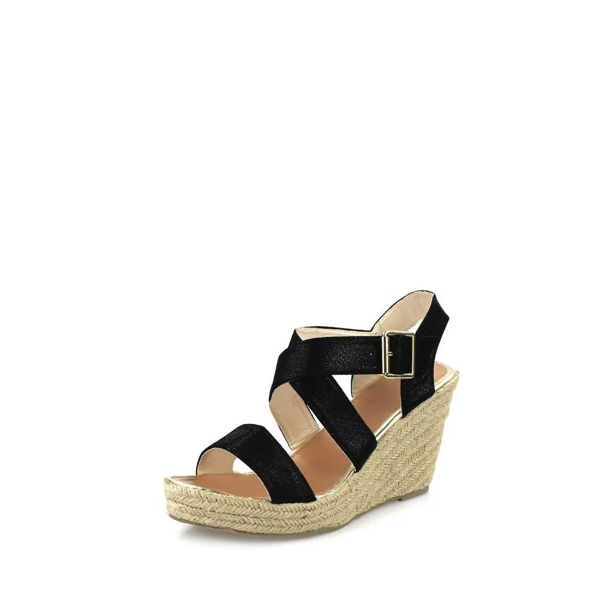 DIANNA Cross Strap Espadrille Wedge