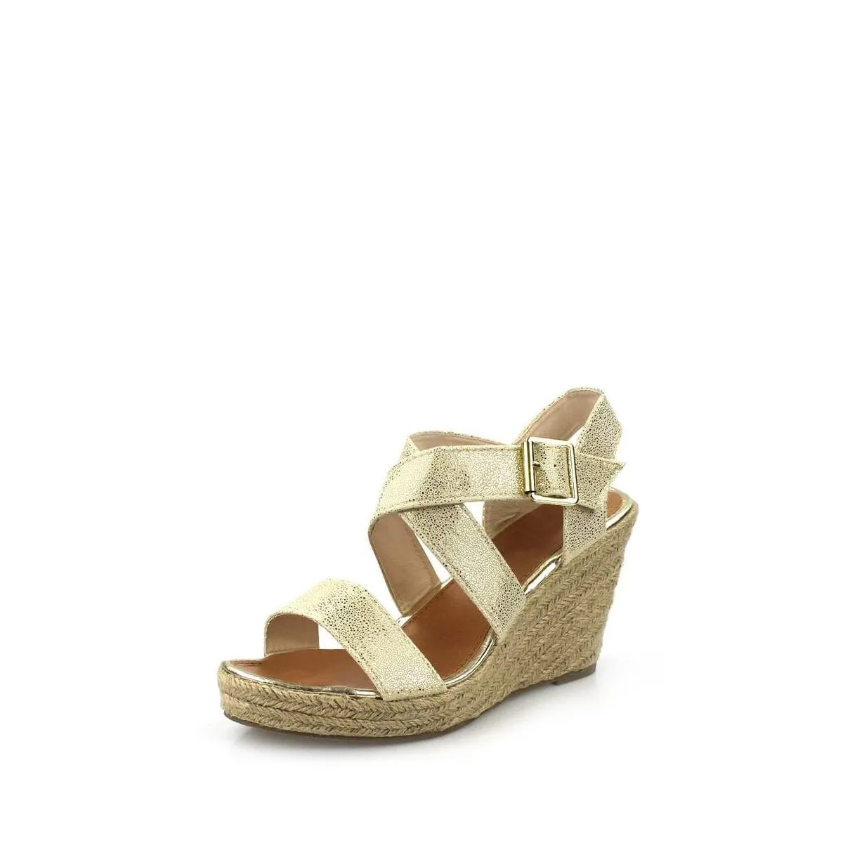 DIANNA Cross Strap Espadrille Wedge