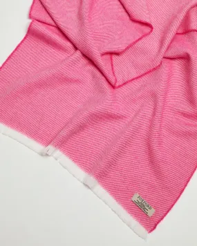 Foxford Pink Twill Merino Wool Scarf