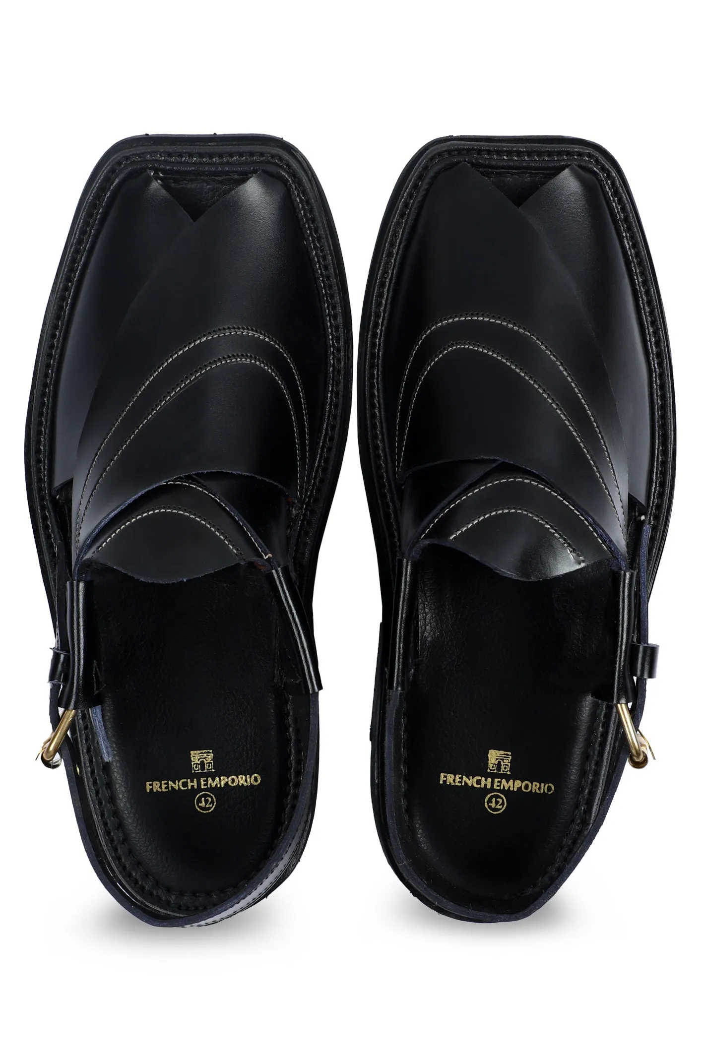 French Emporio Men Sandals SKU: PSLD-0025-BLACK