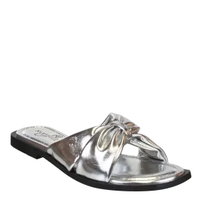 GOA in SILVER Flat Sandals