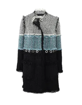 Grommet And Tweed Coat