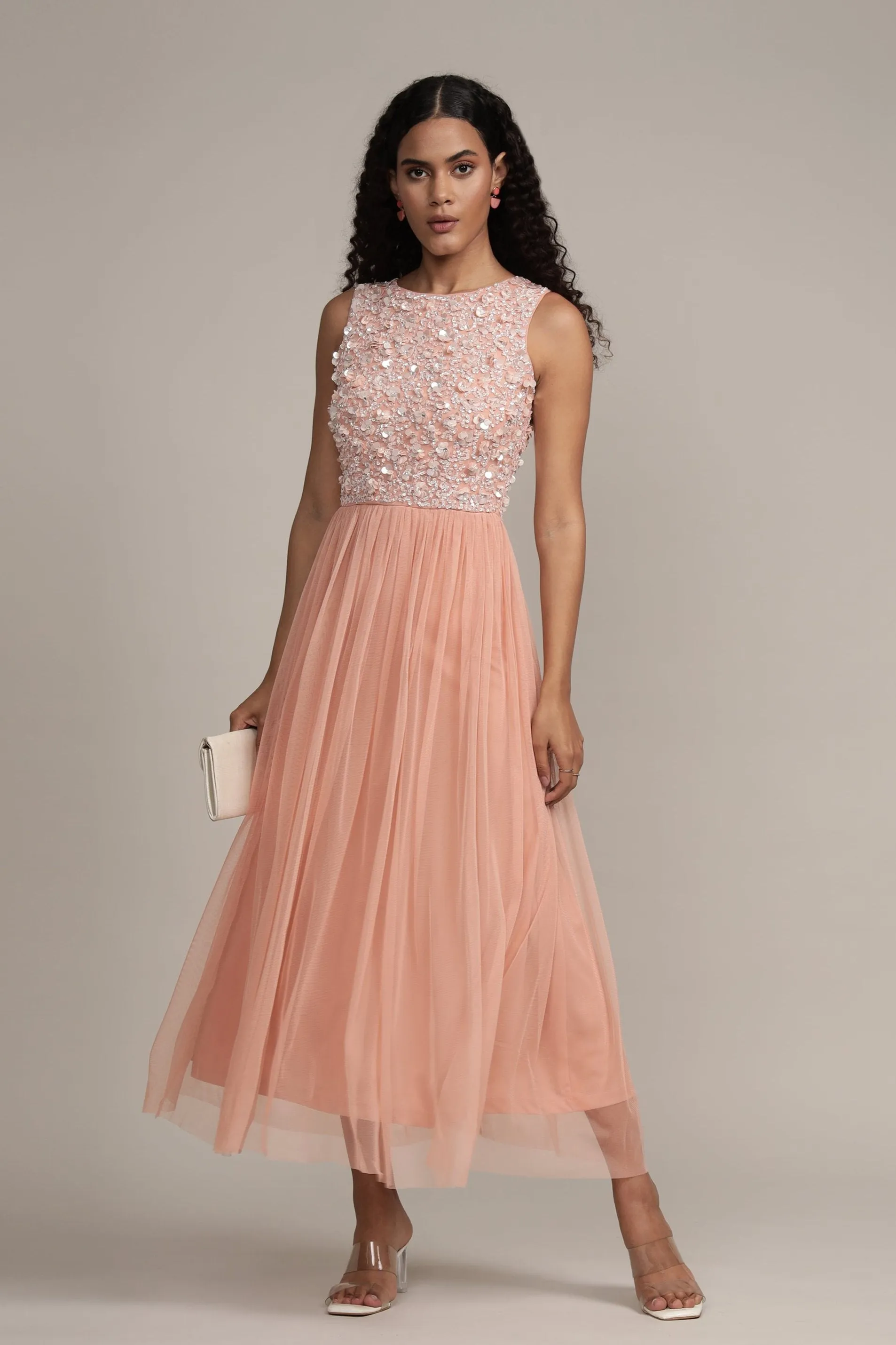 Hazel Blush Pink Bridesmaid Dress