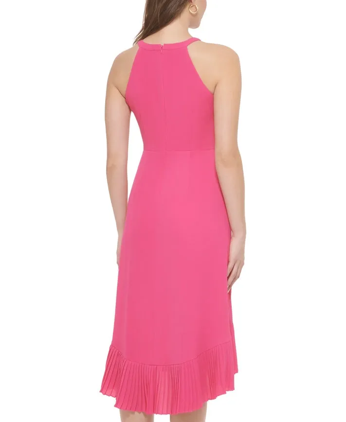 Hi-Low Halter Top Midi Pink