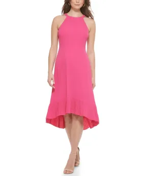 Hi-Low Halter Top Midi Pink