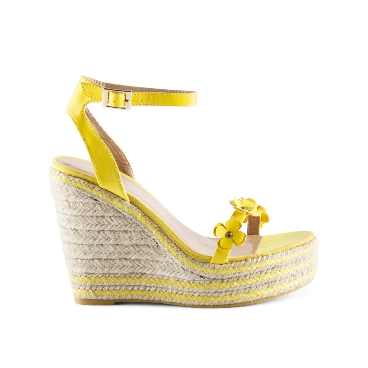 KARLEE FLOWER DETAILED ANKLESTRAP WEDGE