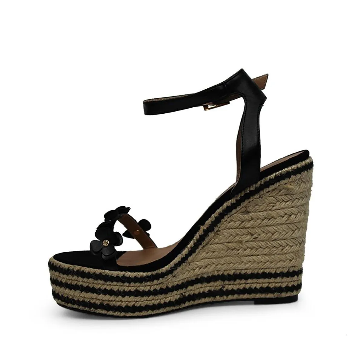 KARLEE FLOWER DETAILED ANKLESTRAP WEDGE