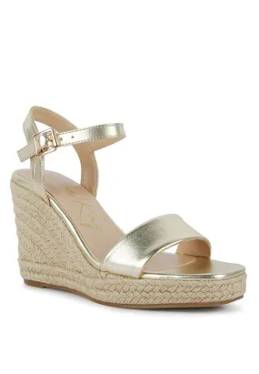 London Rag Augie Woven Wedge Sandals