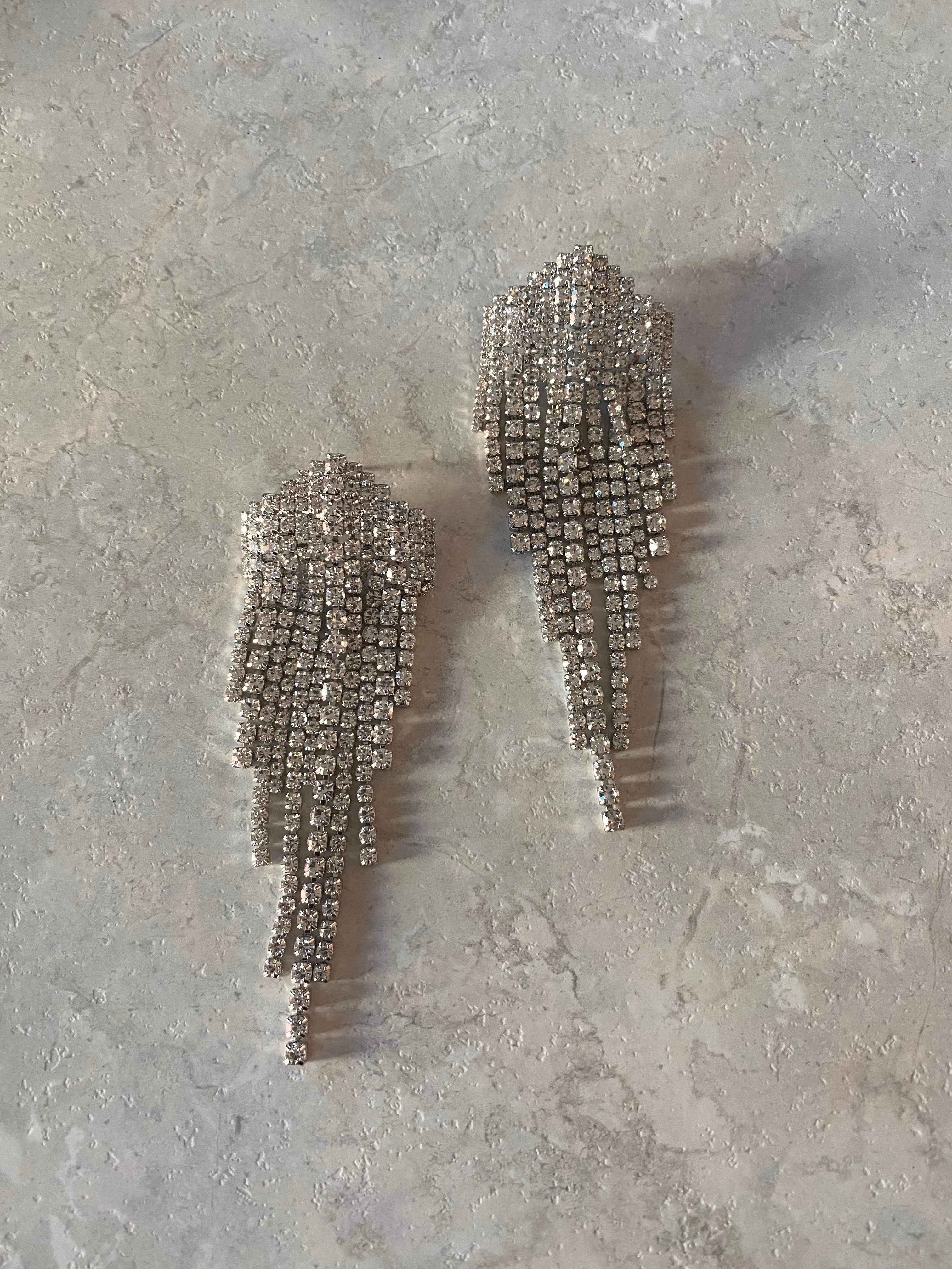 Lux Diamond Fringe Earrings