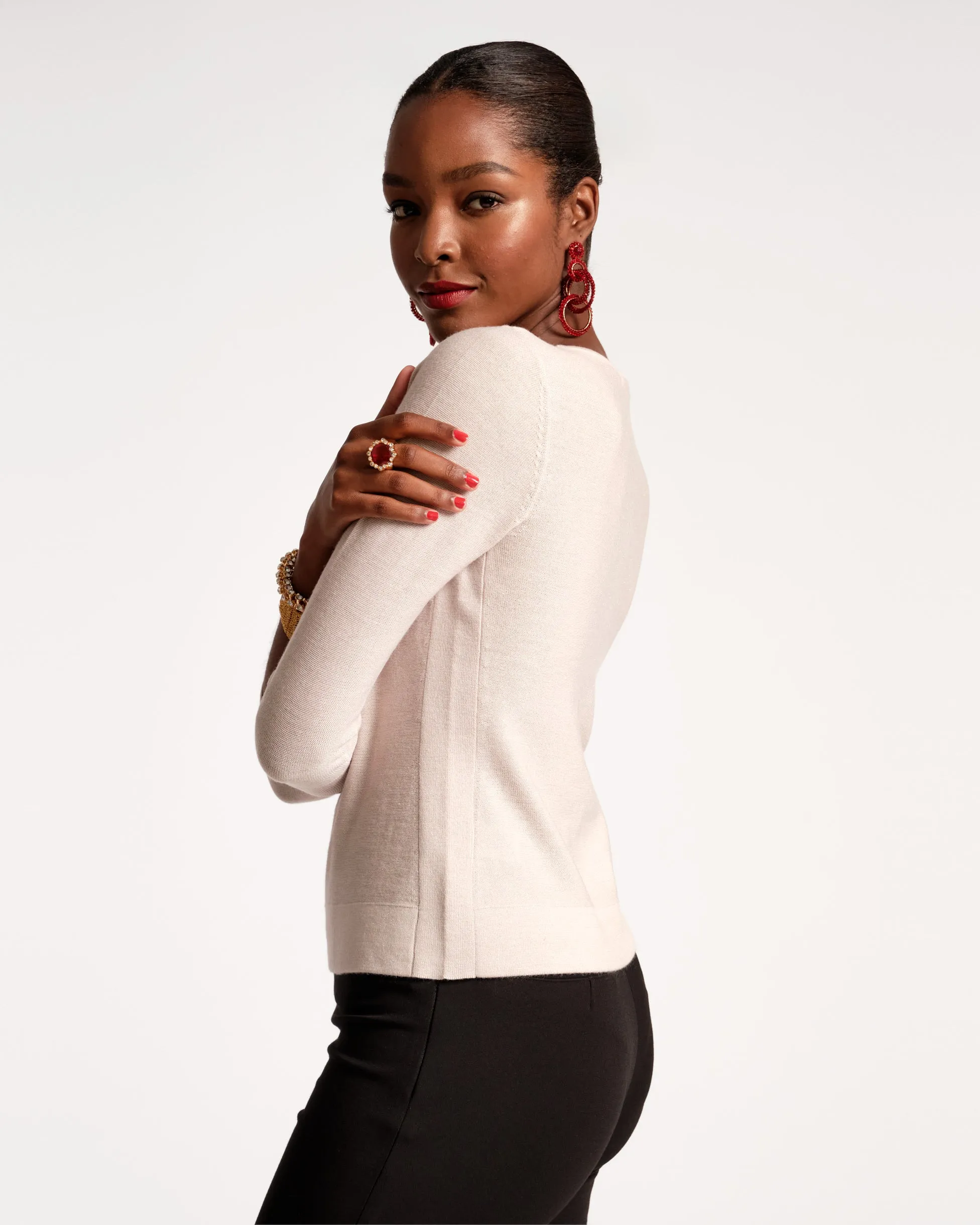 Rebekah Knit Top Champagne