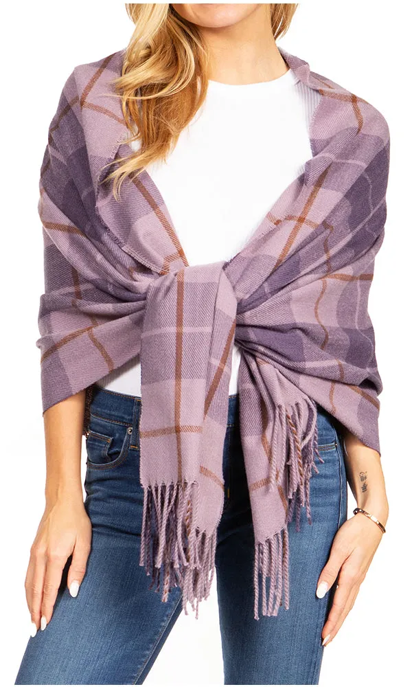 Sakkas Iris Warm Super Soft Cashmere Feel Pashmina Shawl  / Scarf with Fringes