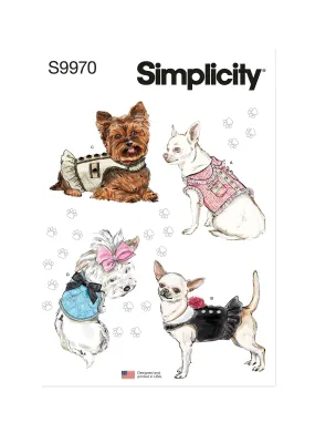 Simplicity Sewing Pattern 9970 Dog Coats