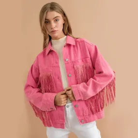 Streetwear Vintage Long Sleeve Outerwear Fringe White Coat