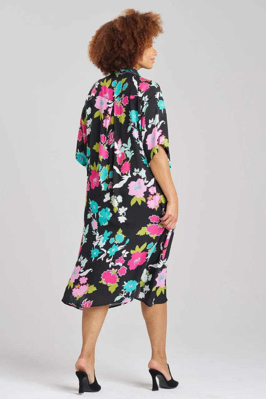 Tangier Printed Silk Georgette Shirtdress