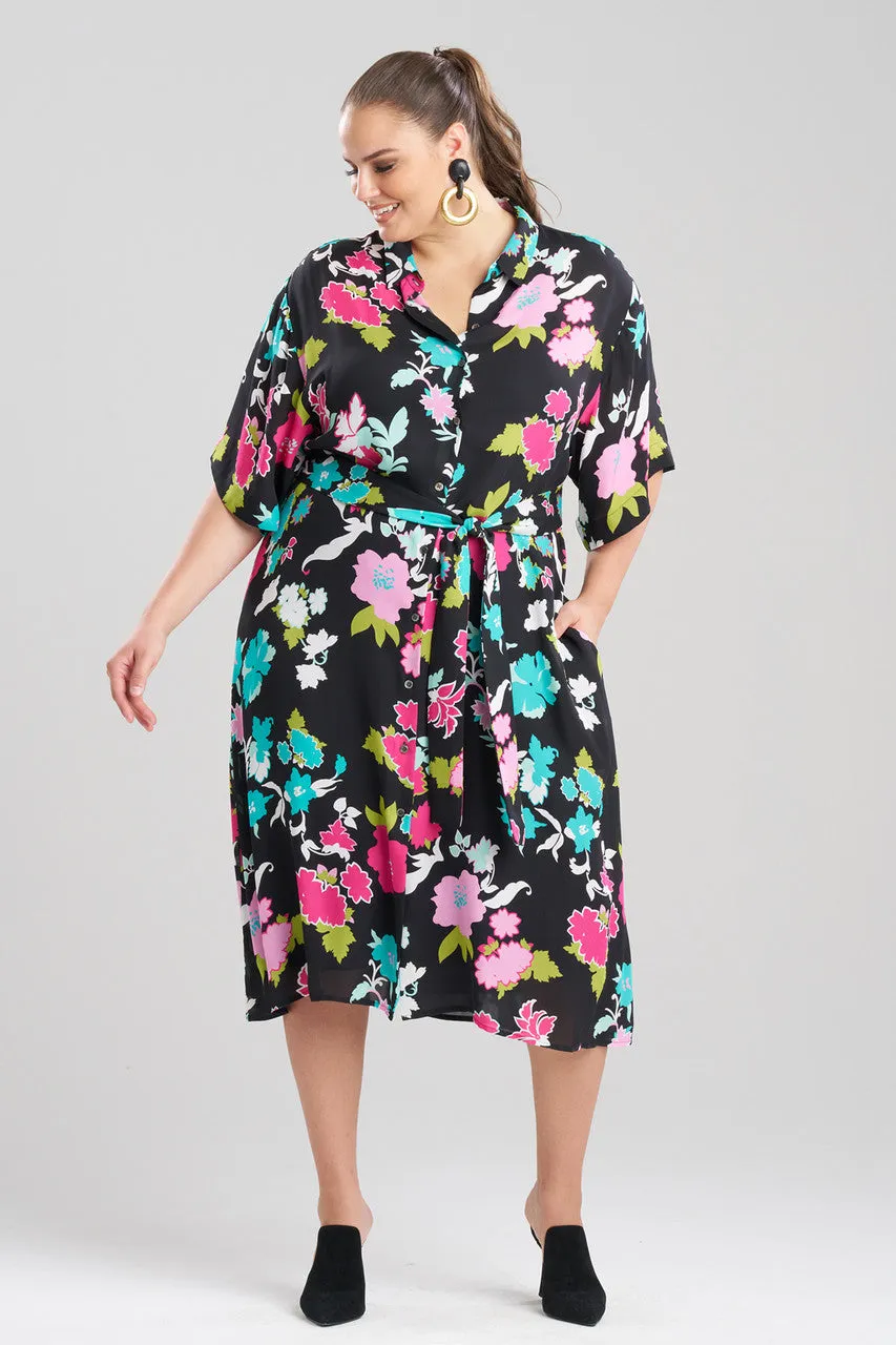 Tangier Printed Silk Georgette Shirtdress