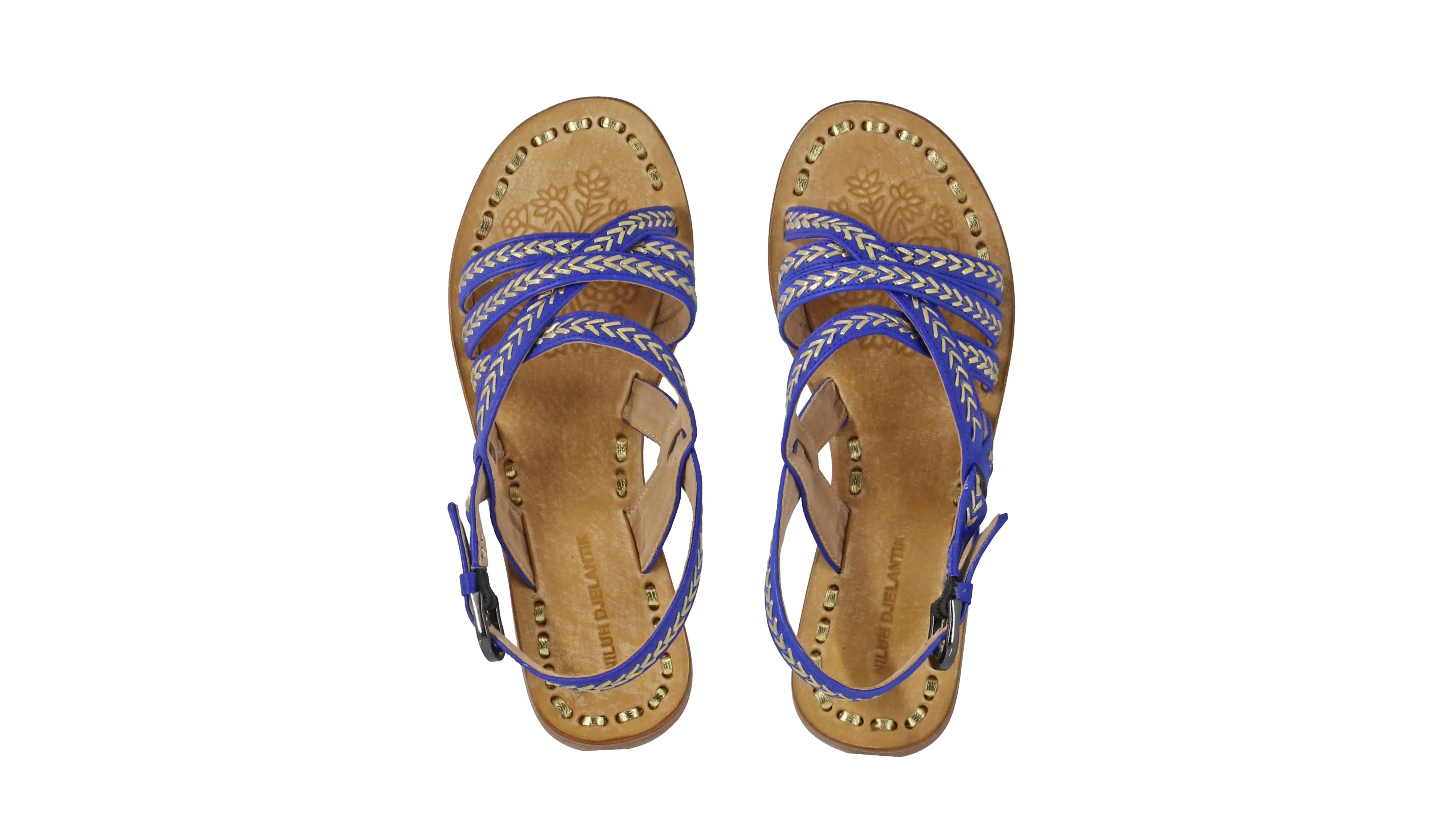 Tiwi 20mm Flat - Royal Blue & Gold