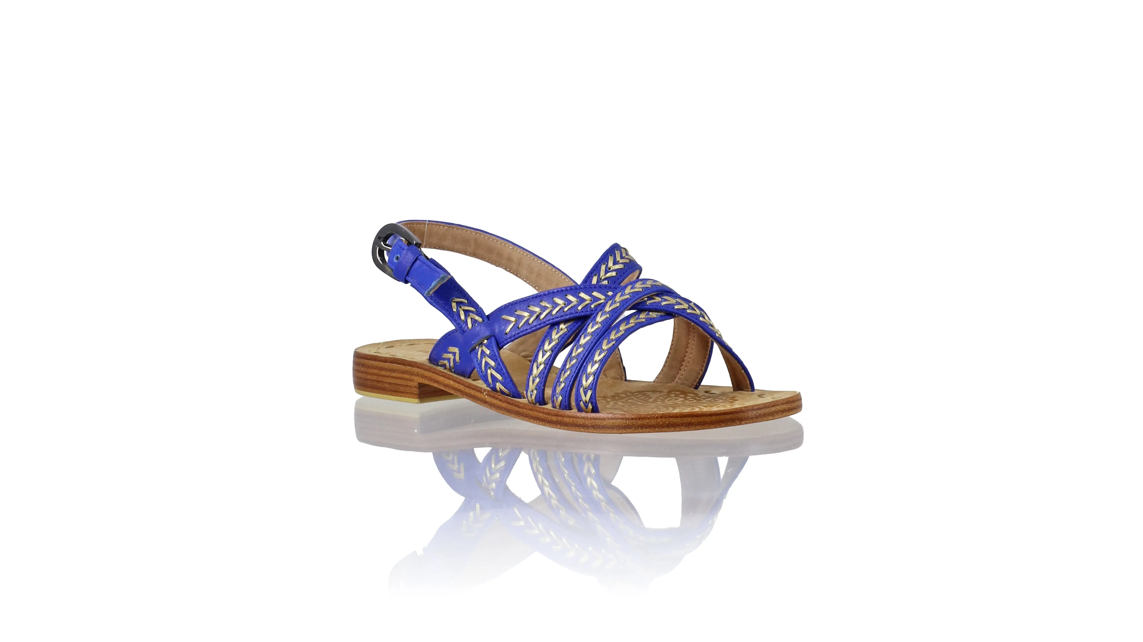 Tiwi 20mm Flat - Royal Blue & Gold