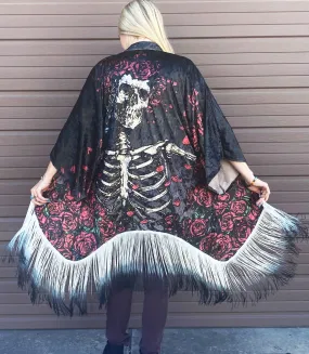 Warrior Within - Grateful Dead Kimono - Bertha in VELVET- Jammin Warrior Collective